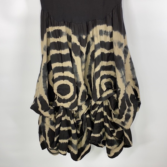 Black Circle Pattern Bottom Dress Small CanCan - Picture 5 of 7